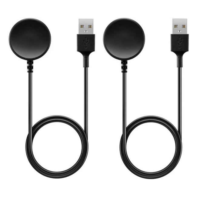 2-Pack Samsung Galaxy Watch Charger - Wireless Charging Cable Dock for Galaxy Wa