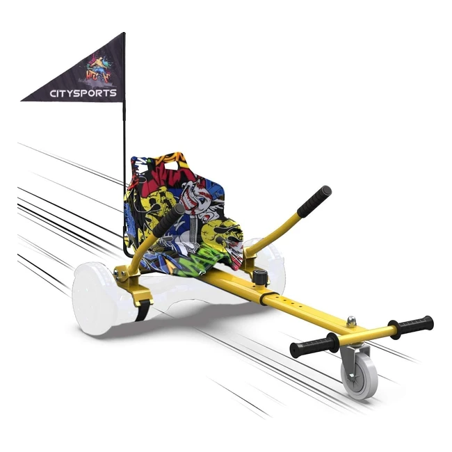 Hoverkart Markboard pour hoverboards - Siège ajustable - Compatible avec hoverboards 65 85 10