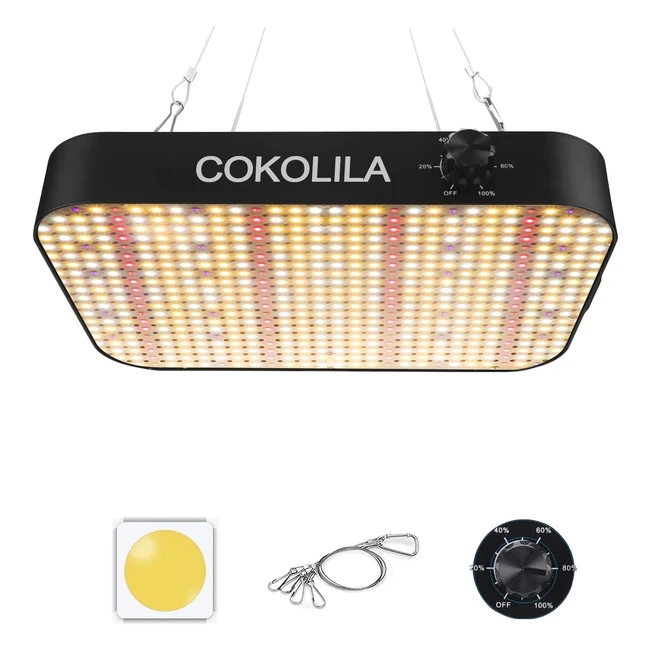 Lmpara de cultivo LED regulable 1200W - Cokolila