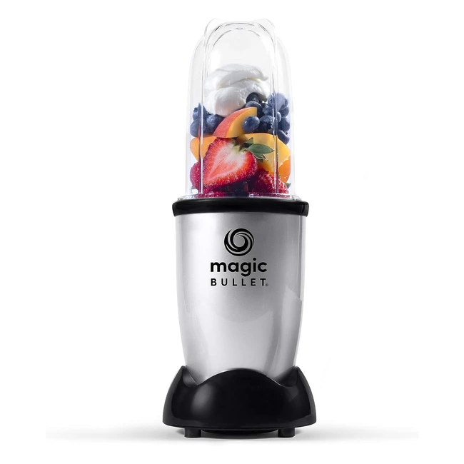 Magic Bullet Mini Blender Électrique - Pack Basique 3 Pièces - Puissance 200 Watts - Gris MBR03