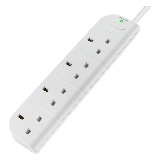 Belkin E-Series 4-Plug SurgeStrip Extension Lead - 1m White