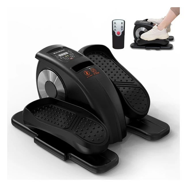 Exerciseur elliptique CitySports sous table électrique silencieux - Pédalage 12 vitesses ajustables, massage points flottants, moniteur LCD et télécommande