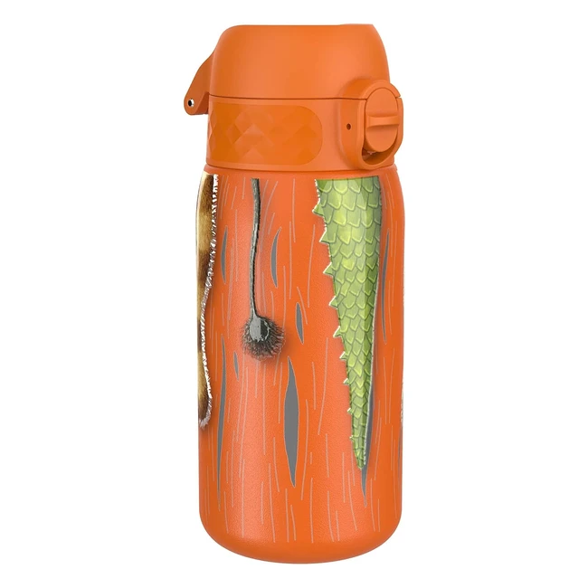 Bouteille d'eau ion8 pour enfants en acier inoxydable, anti-fuite, 400 ml
