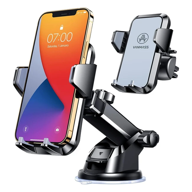 Vanmass 2023 Strongest Car Phone Holder - Over 60 lbs Suction - Universal Mobile Phone Mount