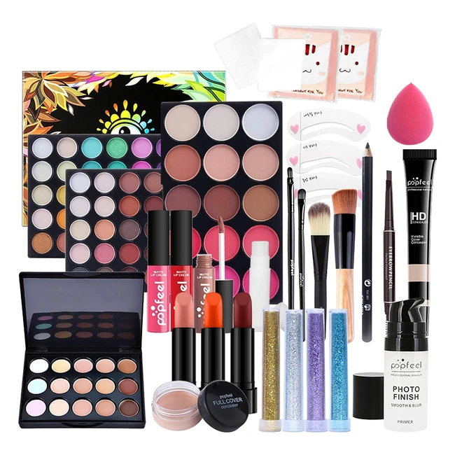 Kit Maquillaje Profesional MKNZOME 25 Piezas - Maquillaje Mujer Portátil