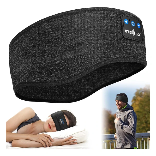 Musicozy Sleep Headphones Headband Bluetooth Soft Headphones for Sleeping Sport 
