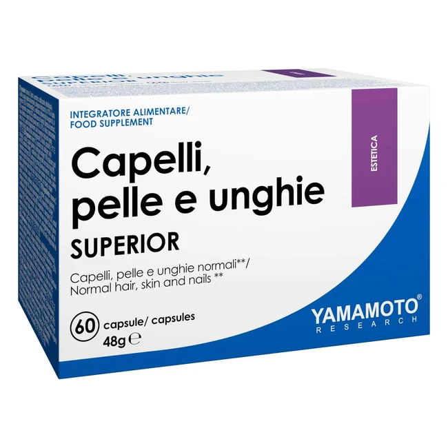 Integratore per capelli, pelle e unghie - Yamamoto Research - Ref. 60 capsule