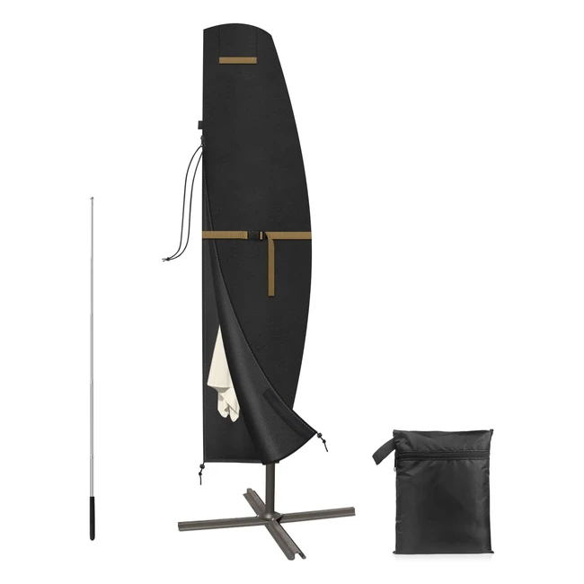 Funda Vansheim para Sombrilla Jardín - Protección Impermeable Anti-UV - Tela Oxford 265x407050cm
