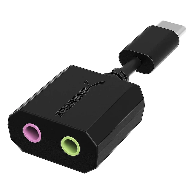 Carte Son Externe Type C - Adaptateur Audio USB vers 3.5mm Jack - Sabrent - Référence: AUMMSC