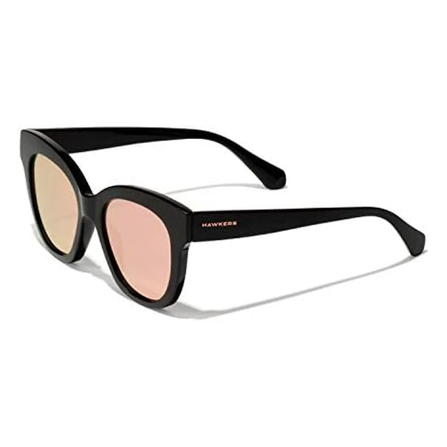 Hawkers Womens Audrey Sunglasses - Elegant Design Mirrored Rose Gold Lenses