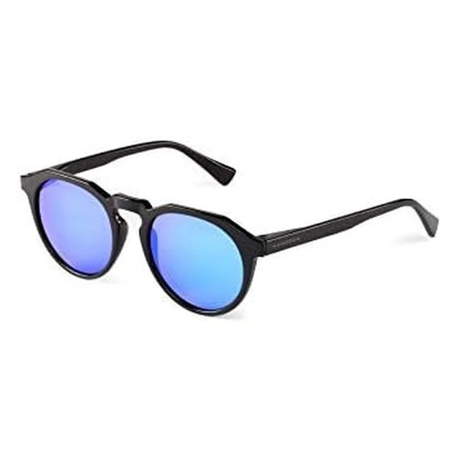 Hawkers Warwick Sunglasses - Black Frame Turquoise Blue Mirrored Lenses