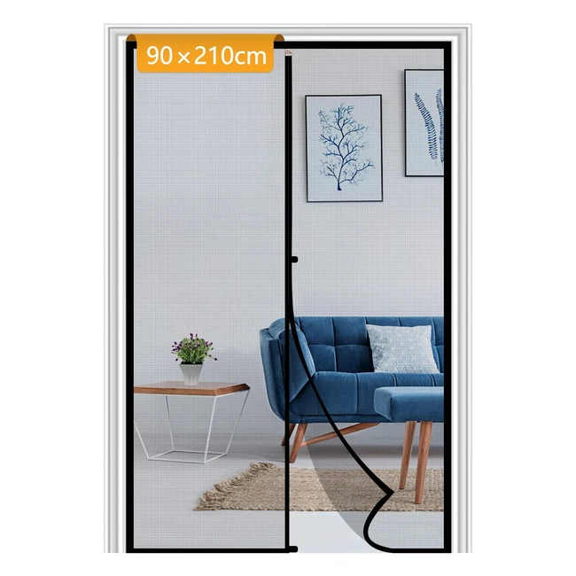 Yotache Magnetic Screen Door 90x210cm  Reinforced Anti-Tearing Insect Fly Mesh 