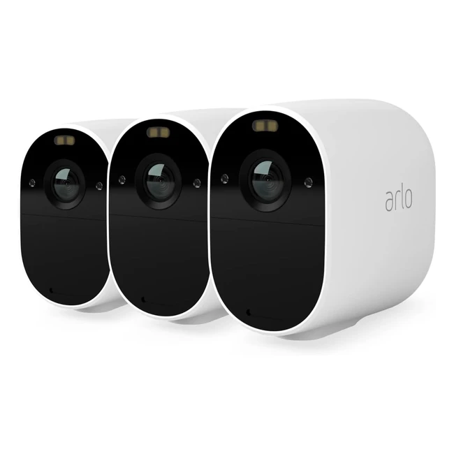Arlo Essential Spotlight WLAN Überwachungskamera - Kabellos, 1080p, Farbnachtsicht