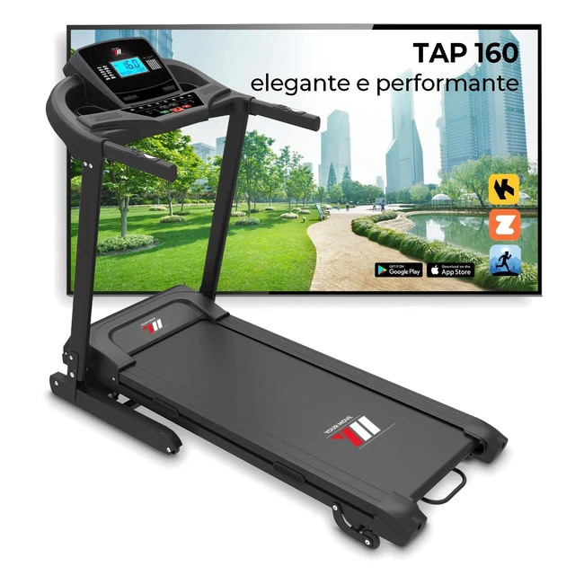 Tapis Roulant Elettrico Pieghevole YM Tap 160 - Inclinazione Automatica - 16 km