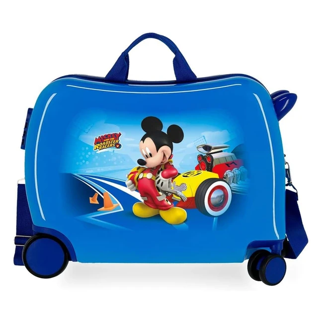 Valise enfant Disney Lets Roll Mickey - 50x49x20 cm - ABS rigide - 39L - 3kg - 4