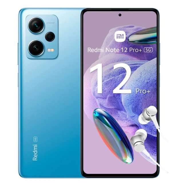Redmi Note 12 Pro 5G - Smartphone Sbloccato - Fotocamera Rivoluzionaria 200MP - OIS - 120W Hypercharge - 120Hz Flow AMOLED Display - 8/256GB - Blu Sky Blue