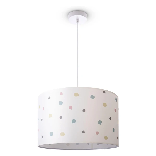 Paco Home Pendelleuchte Stoff E27 Hängeleuchte Schlafzimmer Vintage Retro Zylinder Textilkabel