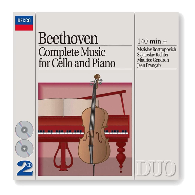 Joyero Philips Beethoven Complete Music para Cello y Piano 1994