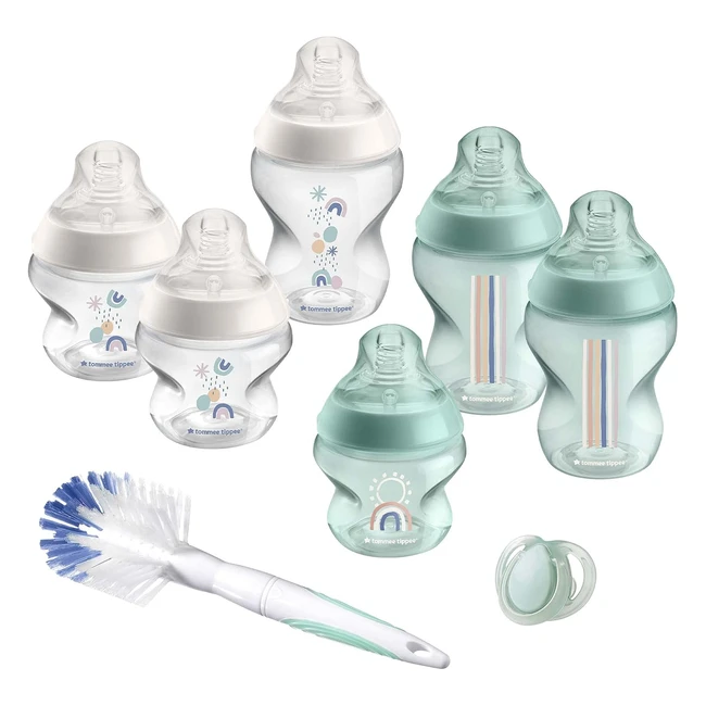 Tommee Tippee Closer to Nature Anti-colic Baby Bottle Starter Set - Natural Latc