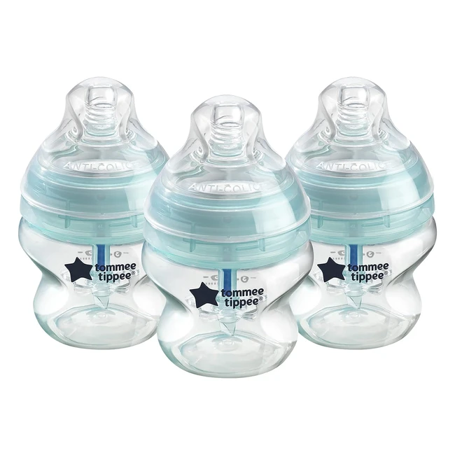 Tomme Tippee Advanced Anticolic Baby Bottle 150ml - Triplevented Wand - Pack of 