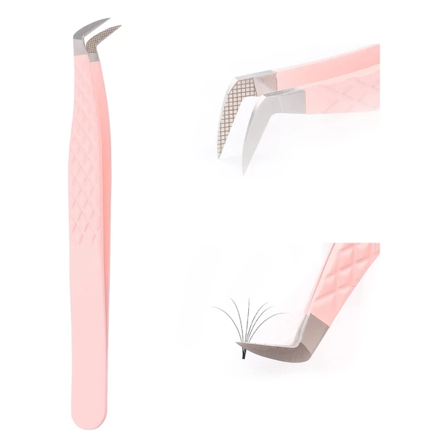 Pince Extension Cils Courbée Professionnelle - Fadlash