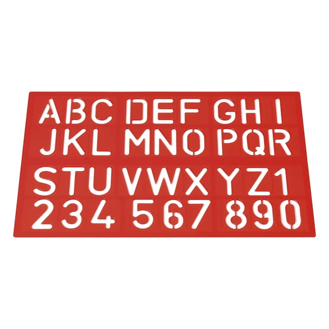 Normografo Westcott E10600-00 40mm - Scrivi lettere e numeri con facilit