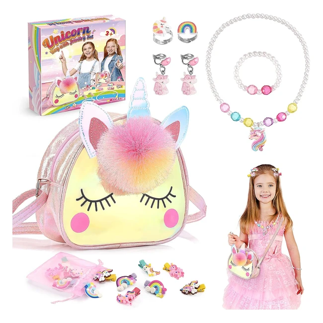 Sac Licorne Fille 2-7 ans - Bijoux Enfants - Cadeau Anniversaire