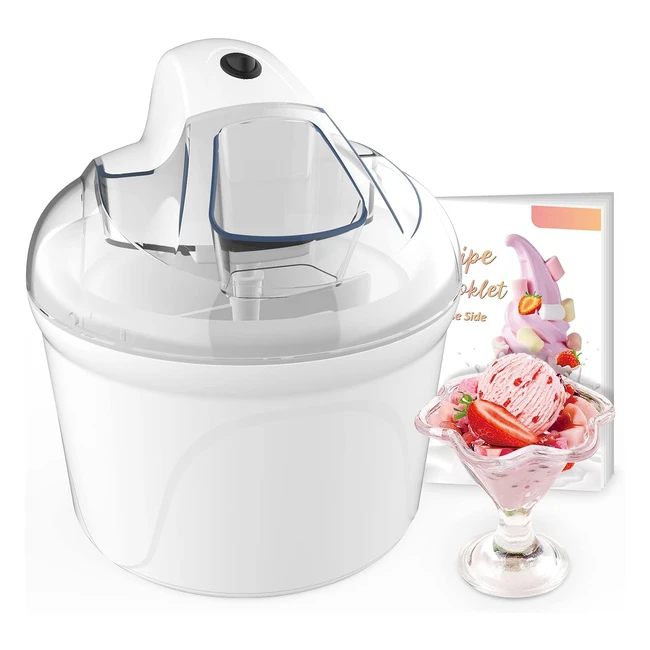 Sorbetière Turbine Glace Électrique 15L - Recettes Incluses