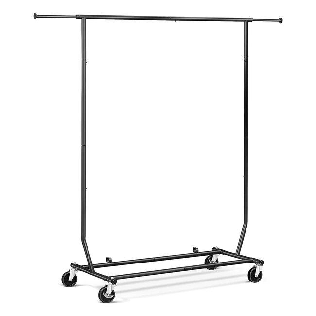 Yaheetech Kleiderstnder auf Rollen hhenverstellbar und ausziehbar klappbarer