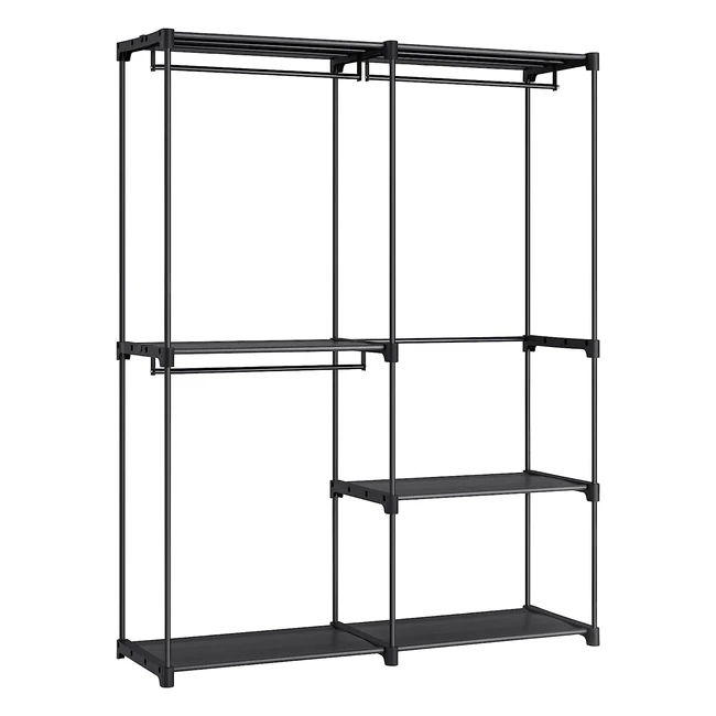 SONGMICS Kleiderschrank Kleiderstnder freistehende Garderobe mit Kleiderstang
