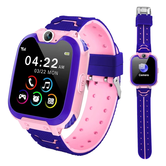 Montre Intelligente Enfants Kesasohe 412YS - Jeu, Musique, HD, Appel Bidirectionnel, SOS
