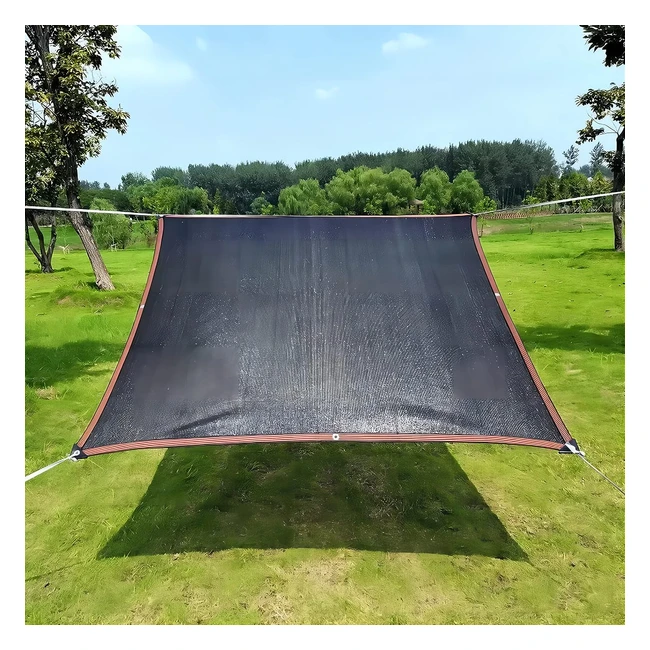 Toldo Vela de Sombra HDPE Rectangular 2x2m - Protección UV - Resistente y Transpirable