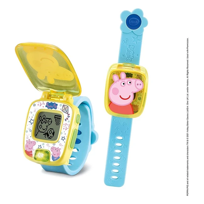 Reloj VTech Peppa Pig Versin Francesa Azul y Amarillo 526065