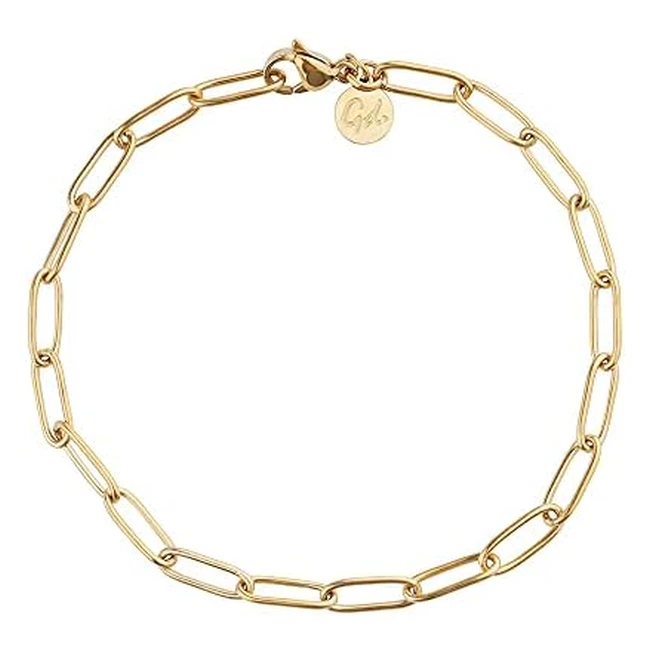 GD GoodDesigns Est 2015 Link Bracelet  Ladies  GoldSilver  Waterproof  Fine