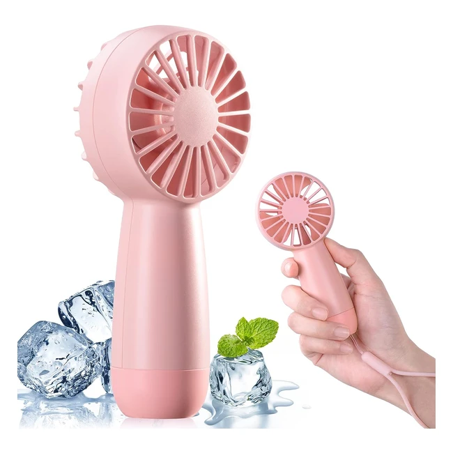 Bosoner Handheld Fan - Rechargeable Mini Fan with 3 Speeds - Portable and Silent - Holiday Essentials
