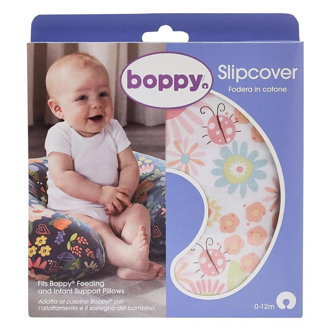 Housse de coussin d'allaitement Chicco Boppy en coton - 0 m - Rose française