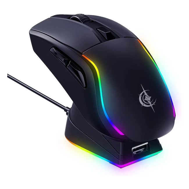 Risophy Wireless Gaming Mouse  RGB  Lightweight  Trimode  Up to 20K DPI