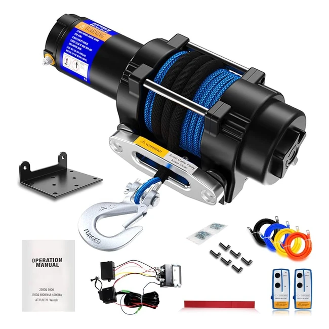 Verricello Elettrico Anbull 12V 4500lbs - Resistente e Leggero