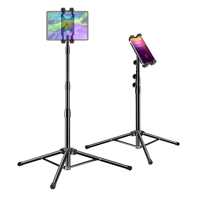 Adjustable iPad Floor Stand with 360 Rotation - iPad Tripod Stand for New iPad P