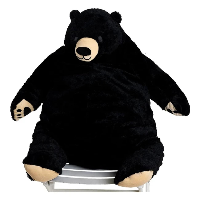 Snowolf Simulazione Gigante 60 cm Giocattolo Orsacchiotto Peluche Casa San Valentino Regalo Compleanno 100 cm Nero