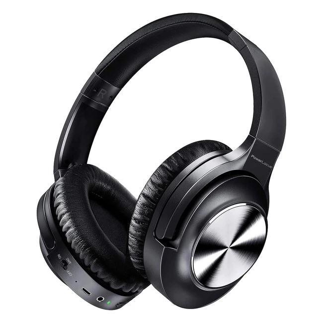 Powerlocus ANC Headphones Bluetooth Mic Hifi Sound Deep Bass Durable Wireless Wired Headphone