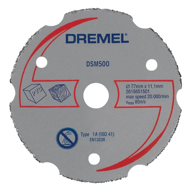 Disco de Corte Dremel DSM500 para Sierra Compacta DSM20 - Cortes Rectos y de Inmersión