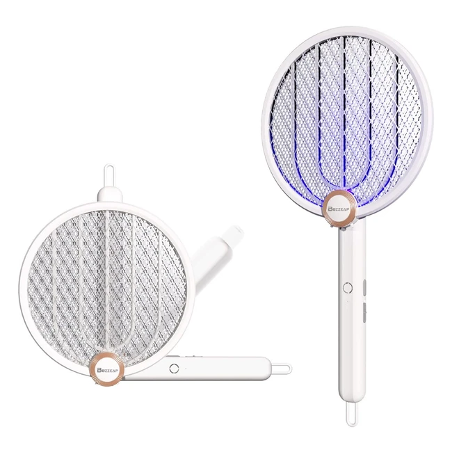 Raqueta Matamoscas Eléctrico 2 en 1 - Buzzeap TypeC Recargable