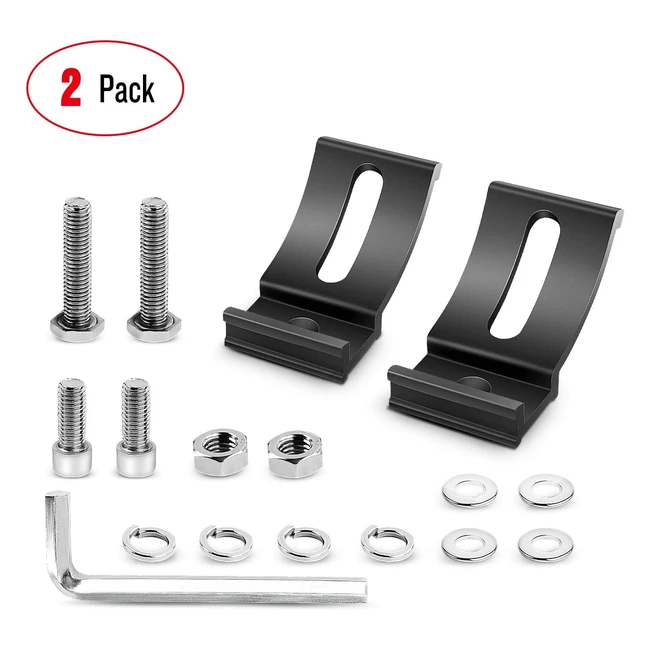 Universal Slide Bracket Kits for LED Light Bar - High Quality, Easy to Install - 2pcs - Model 90035B