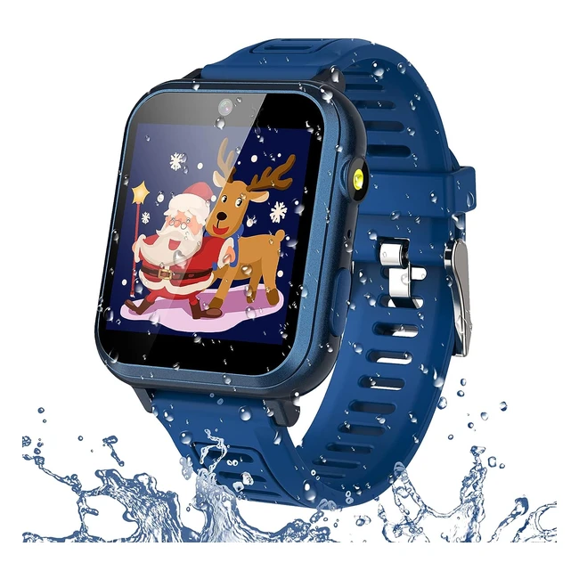 Montre Intelligente Enfant 16 Jeux - Pdomtrecaloriesmusique Camra - Montre Connecte Enfant - Batterie Grande Capacit - Lampe de Poche - Veil - Calculatrice - 3-15 Ans - Vacance Festival Cadeau