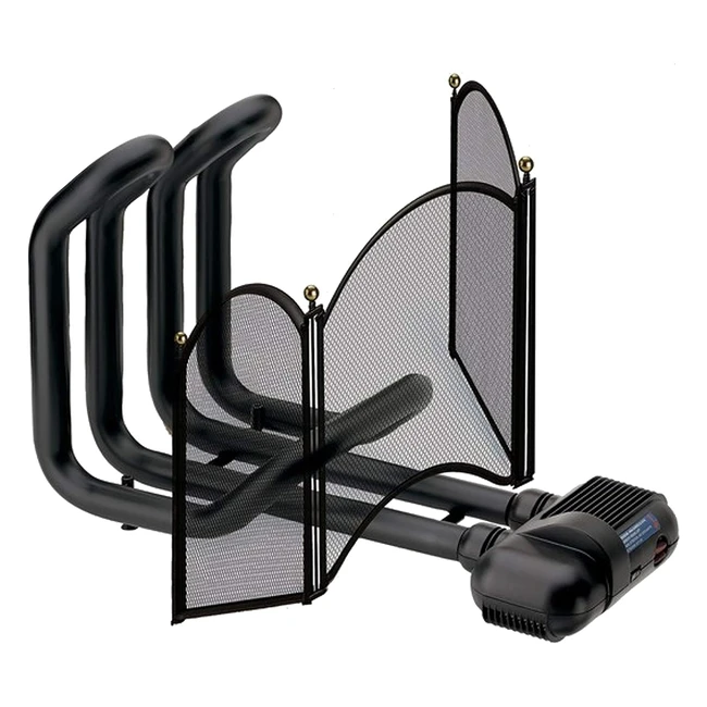 Termoventilatore Vortice 70710 per Caminetto - Caldo e Parascintille - Nero