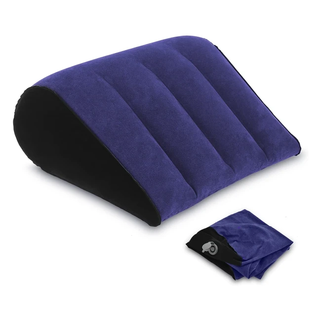 Cojín Inflable Azul para Yoga y Alivio de Espalda - Magguta