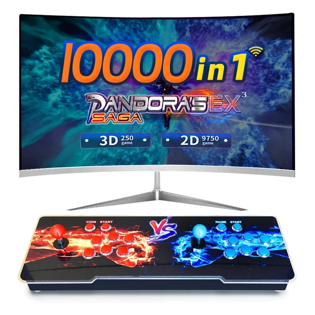 Pandora Box 10000 Giochi in 1 Console 3D WiFi Arcade Machine - Rivivi i Giochi d