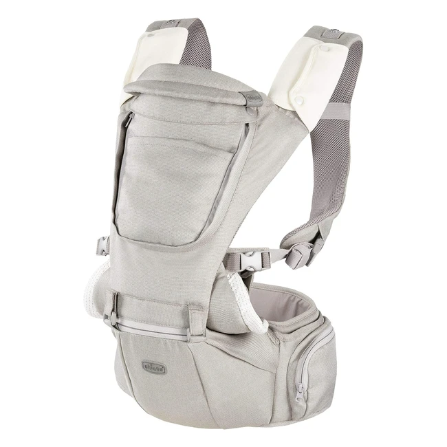 Porte-bébé Chicco Hip Seat Multifonction 3 en 1 - Confortable et Ergonomique - Beige
