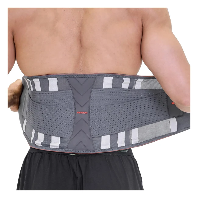 Ceinture Lombaire Proiron - Soutien Dorsal 7 Barres de Soutien - Fitness, Voyages, Travail